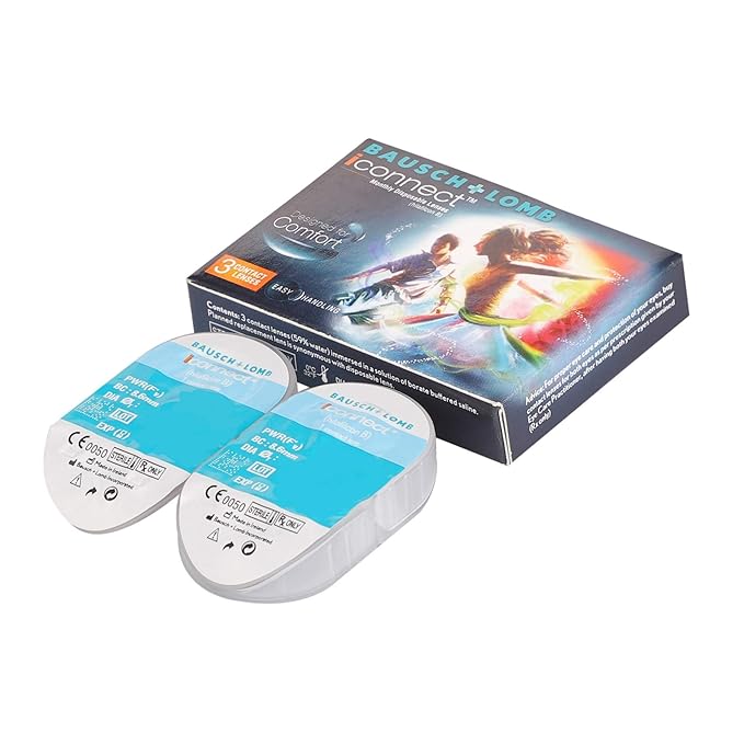 bausch + lomb i connect monthly contact lenses 6 piece in 1 box 