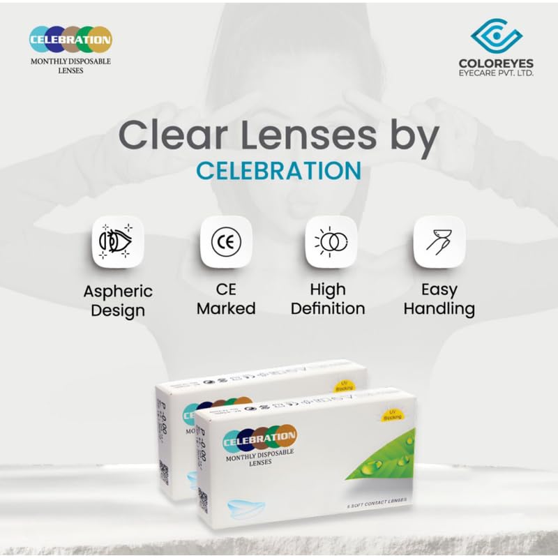 Celebration monthly contact lenses 6 piece in 1 box 