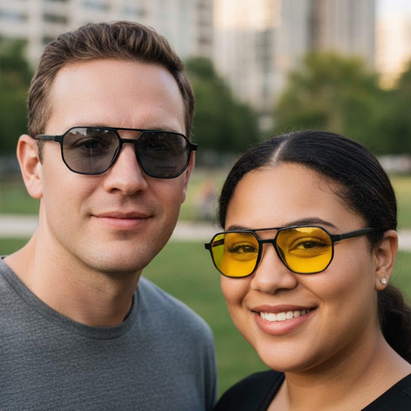 Spexone 3-in-1 Magnetic Clip-On Eyeglasses – Polarized UV Sunglasses