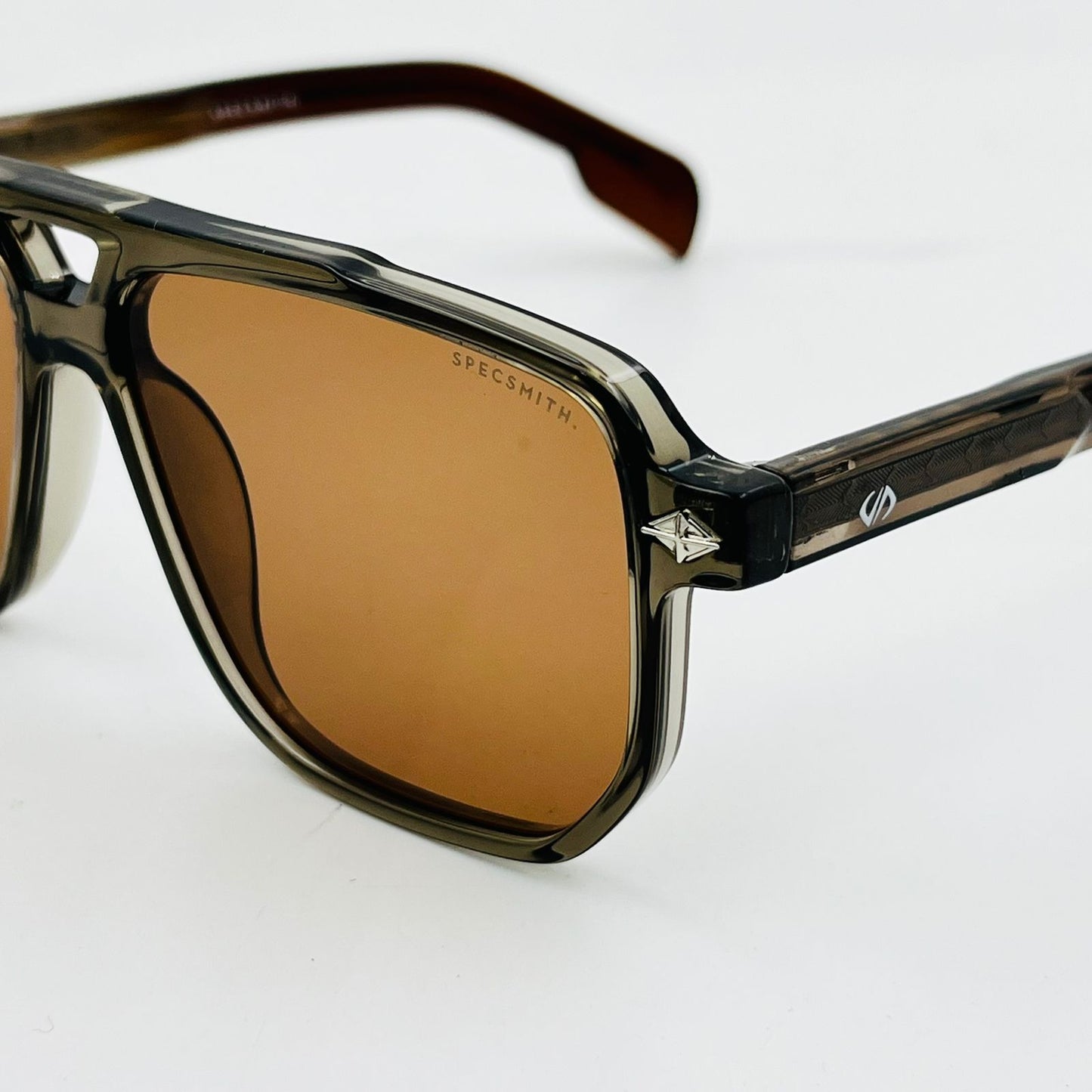 spexone specsmith solid brown premium sunglass