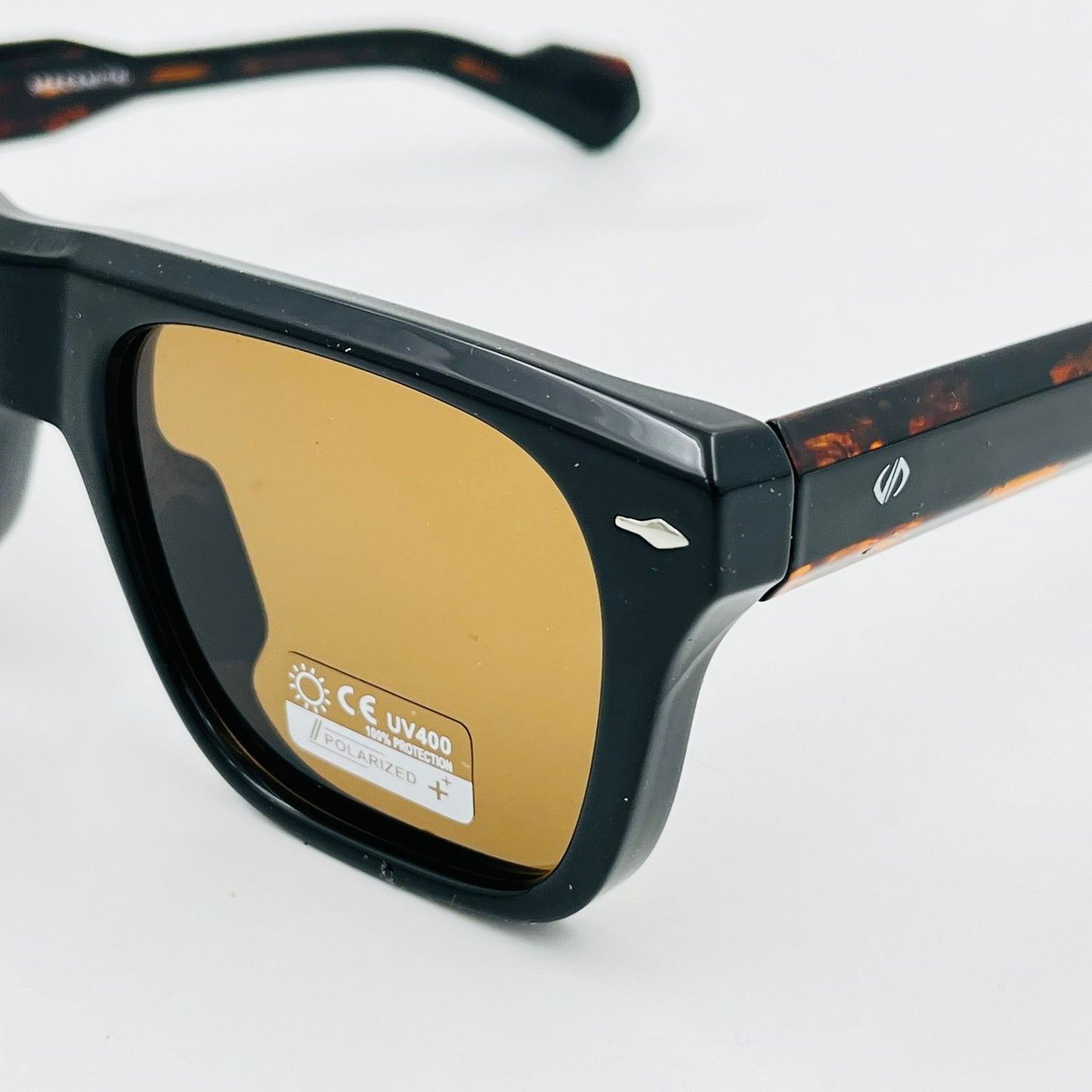 Spexone Specsmith Series:Midnight Black Frame with Amber Tint Lens