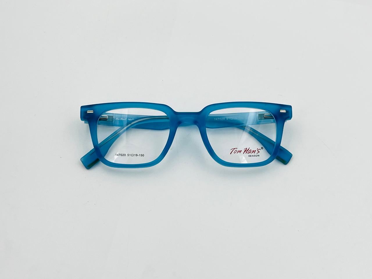 tom han's 147020 mate blue premium eyewear