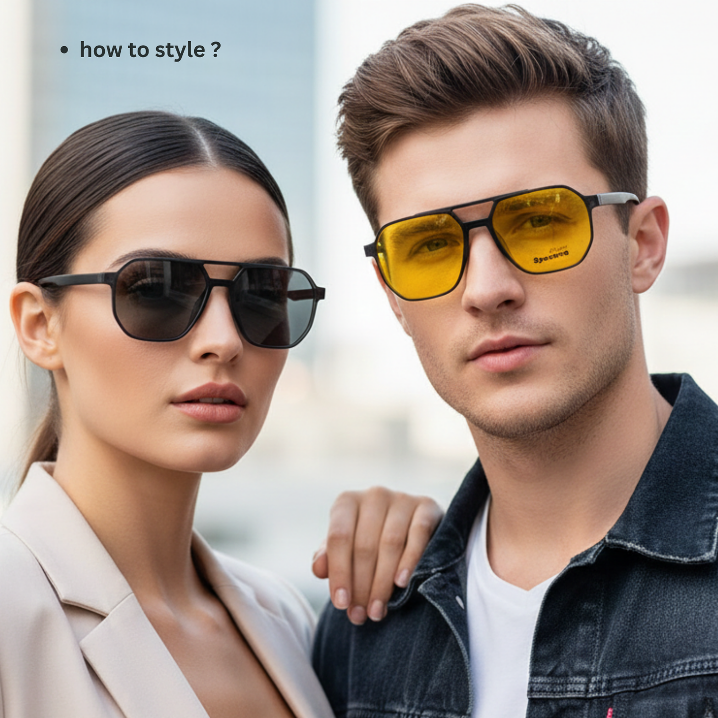 Spexone 3-in-1 Magnetic Clip-On Eyeglasses – Polarized UV Sunglasses