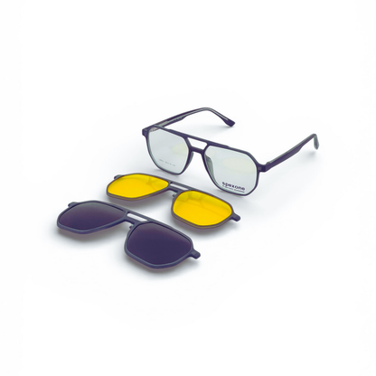 Spexone 3-in-1 Magnetic Clip-On Eyeglasses – Polarized UV Sunglasses