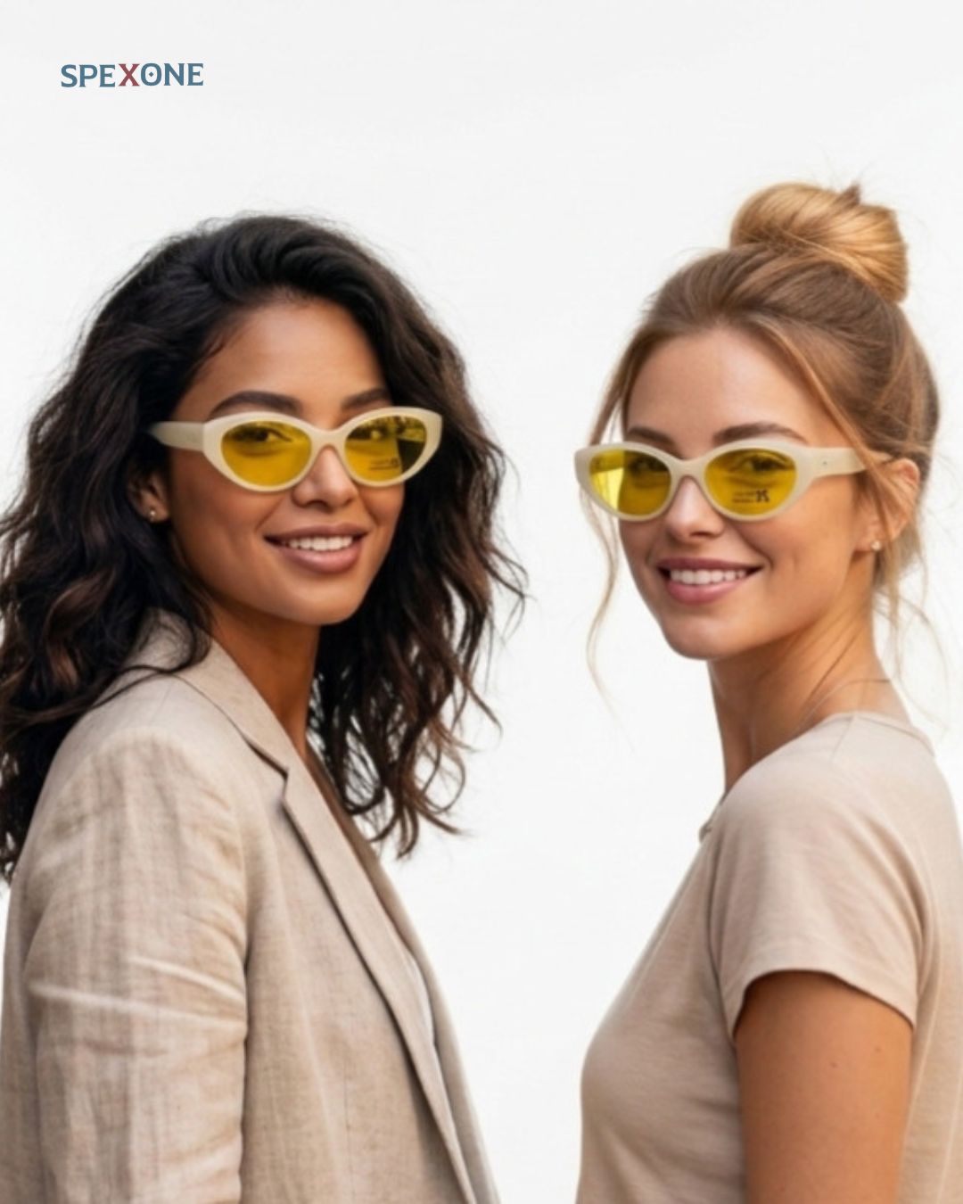 spexone spexsmith off white series: premium  sunglass for woman