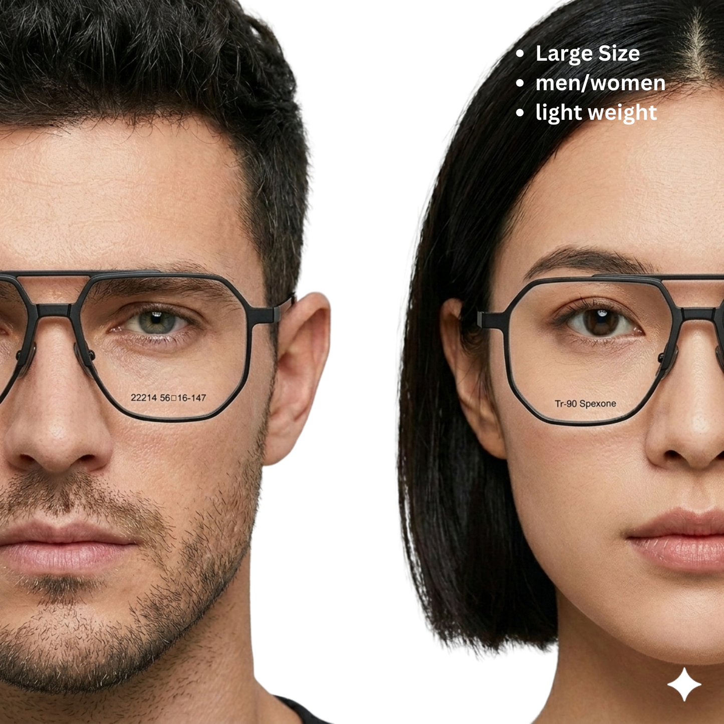 Spexone 3-in-1 Magnetic Clip-On Eyeglasses – Polarized UV Sunglasses