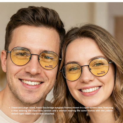 Spexone 3-in-1 Magnetic Clip-On Eyeglasses – Polarized UV Sunglasses