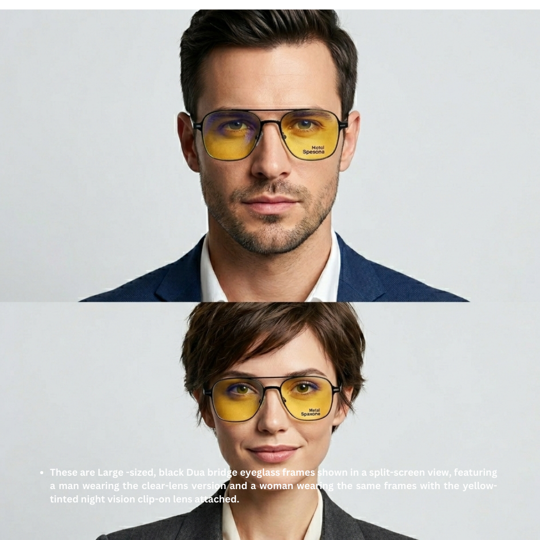 Spexone 3-in-1 Magnetic Clip-On Eyeglasses – Polarized UV Sunglasses