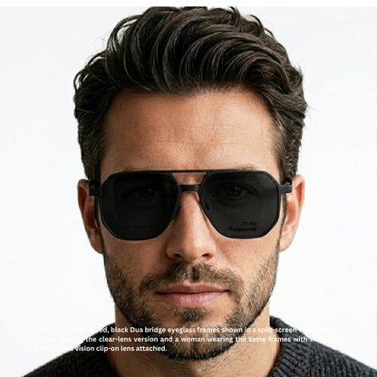 Spexone 3-in-1 Magnetic Clip-On Eyeglasses – Polarized UV Sunglasses