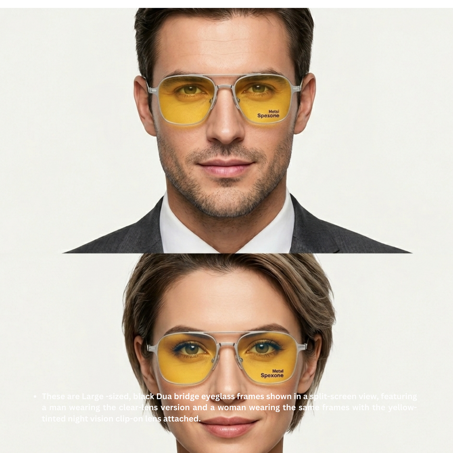 Spexone 3-in-1 Magnetic Clip-On Eyeglasses – Polarized UV Sunglasses