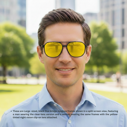 Spexone 3-in-1 Magnetic Clip-On Eyeglasses – Polarized UV Sunglasses