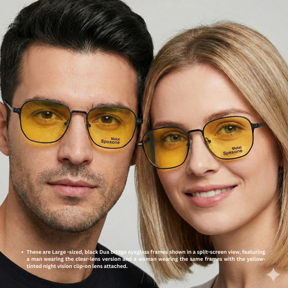 Spexone 3-in-1 Magnetic Clip-On Eyeglasses – Polarized UV Sunglasses