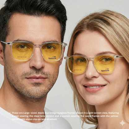 Spexone 3-in-1 Magnetic Clip-On Eyeglasses – Polarized UV Sunglasses
