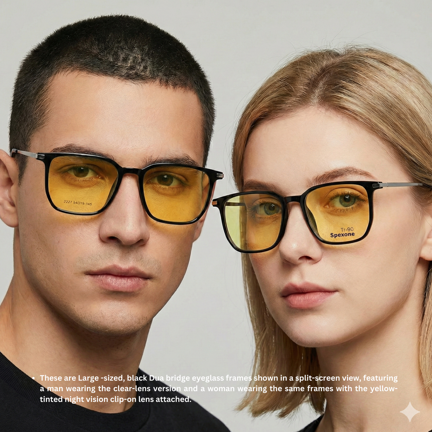 Spexone 3-in-1 Magnetic Clip-On Eyeglasses – Polarized UV Sunglasses