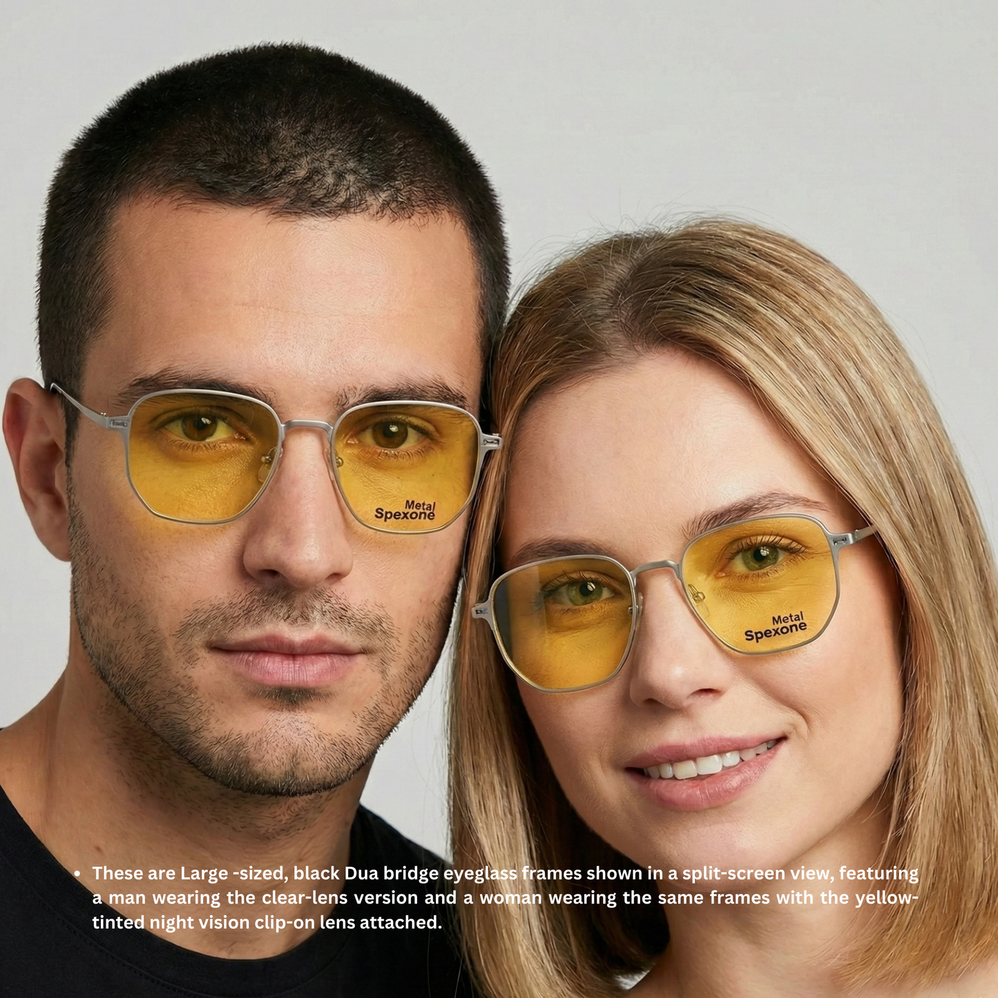 Spexone 3-in-1 Magnetic Clip-On Eyeglasses – Polarized UV Sunglasses