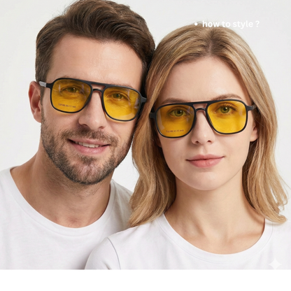 Spexone 3-in-1 Magnetic Clip-On Eyeglasses – Polarized UV Sunglasses