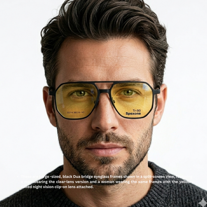 Spexone 3-in-1 Magnetic Clip-On Eyeglasses – Polarized UV Sunglasses