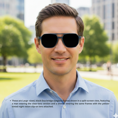 Spexone 3-in-1 Magnetic Clip-On Eyeglasses – Polarized UV Sunglasses