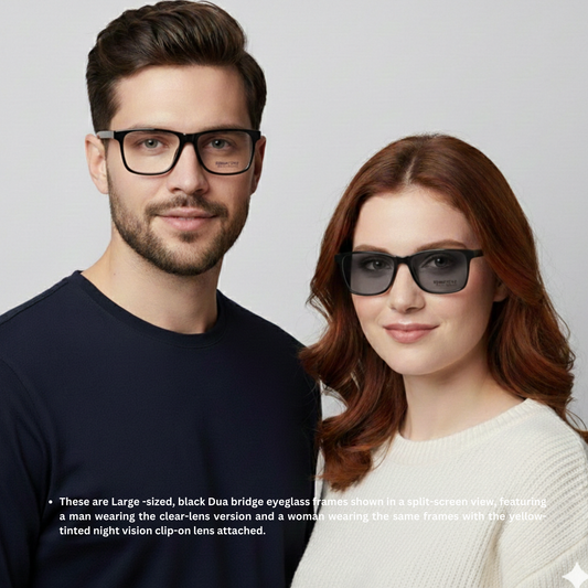 Spexone spexmark LA002 Premium 3-in-1 Magnetic Clip-on Eyeglasses