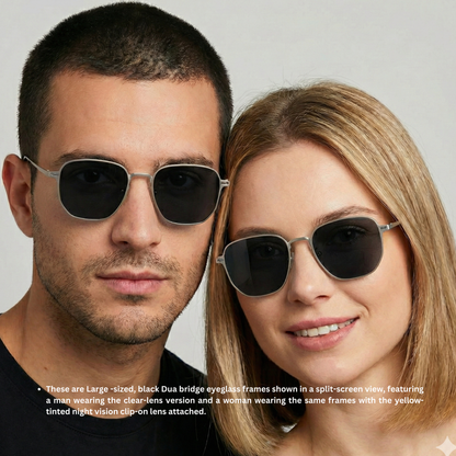 Spexone 3-in-1 Magnetic Clip-On Eyeglasses – Polarized UV Sunglasses