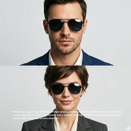 Spexone 3-in-1 Magnetic Clip-On Eyeglasses – Polarized UV Sunglasses