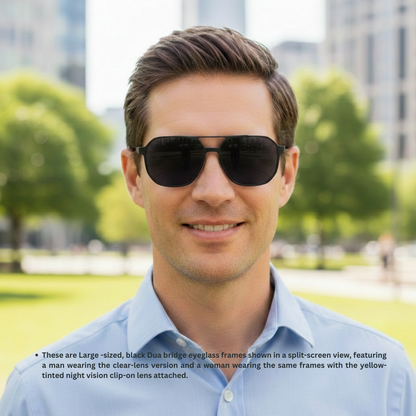 Spexone 3-in-1 Magnetic Clip-On Eyeglasses – Polarized UV Sunglasses