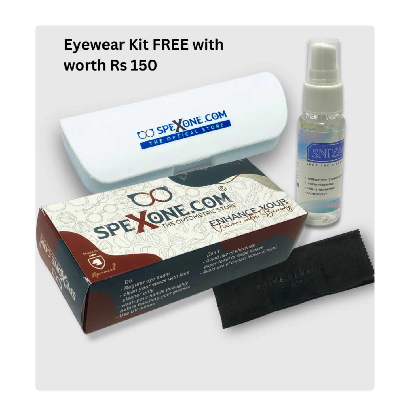 Spexone 3-in-1 Magnetic Clip-On Eyeglasses – Polarized UV Sunglasses