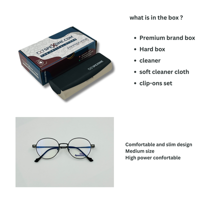 Spexone 3-in-1 Magnetic Clip-On Eyeglasses – Polarized UV Sunglasses