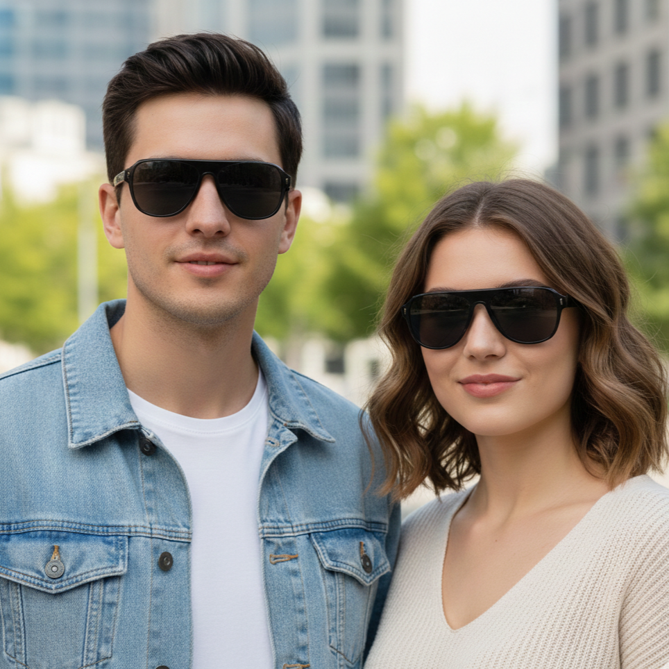 Spexone spexmark AL8801 series: Matte Black  frame withDark Grey lens