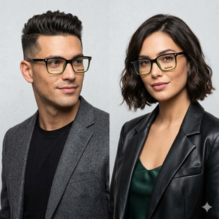Spexone iconic series: LP82230 green premium eyewear for man and woman