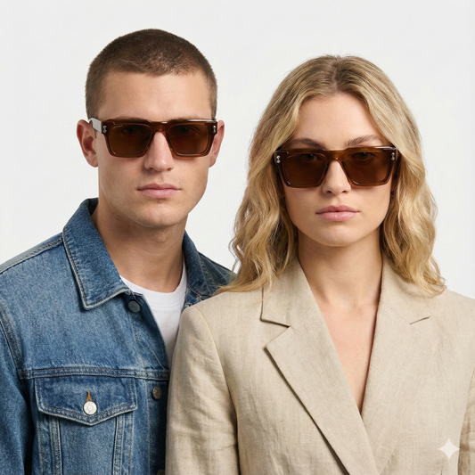 Spexone Specsmith Series: Honey Amber Frame with Dark Amber Lens