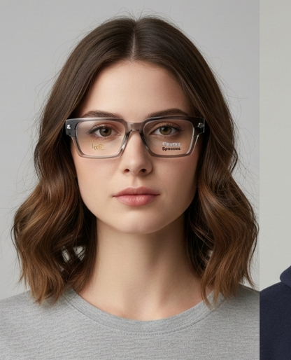 spexone sigma transparent grey  premium eyewear