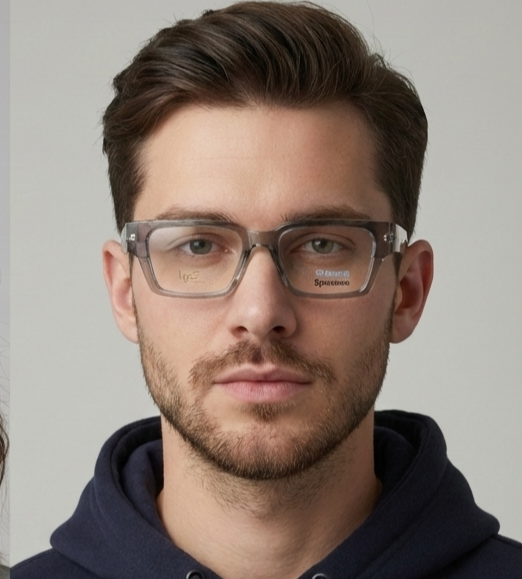 spexone sigma transparent grey  premium eyewear