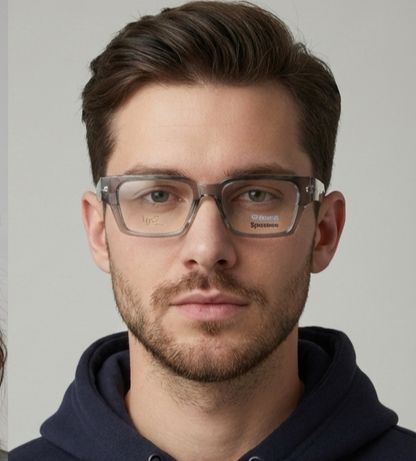 spexone sigma transparent grey  premium eyewear