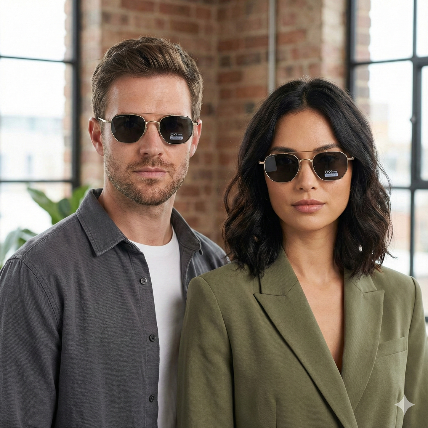 spexone specsmith pale gold premium sunglass