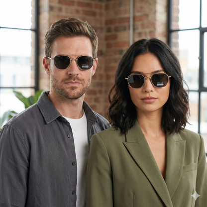 spexone specsmith pale gold premium sunglass