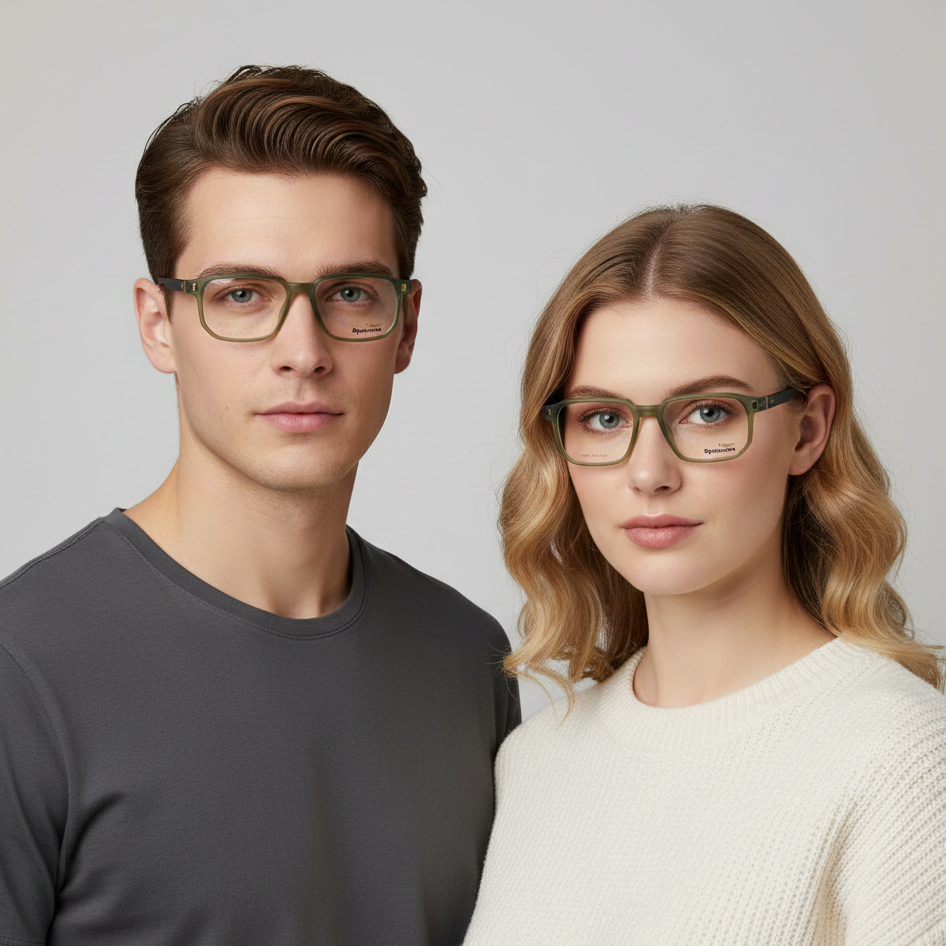 Spexone player 162003 Series: Olive Green with Transparent Lens