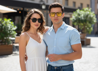 Spexone player SG001 Series: Brown Frame with Transparent Lens