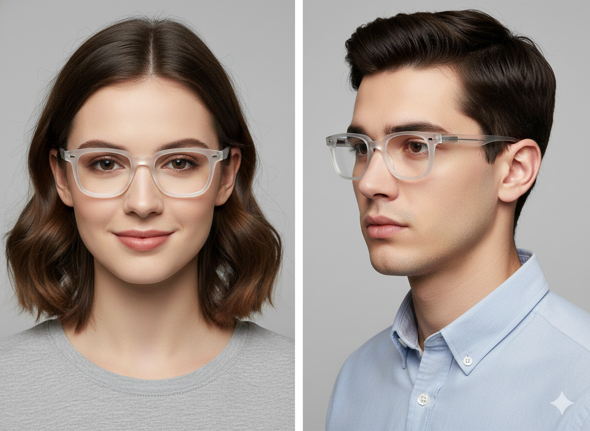tom han's 147020 transparent premium eyewear