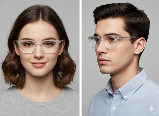 tom han's 147020 transparent premium eyewear