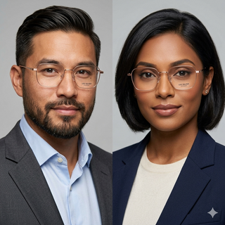 Spexone leo  geometric rose gold premium eyewear for man and woman