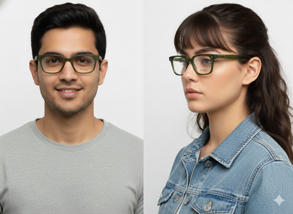 tom han's 147020 mate green premium eyewear