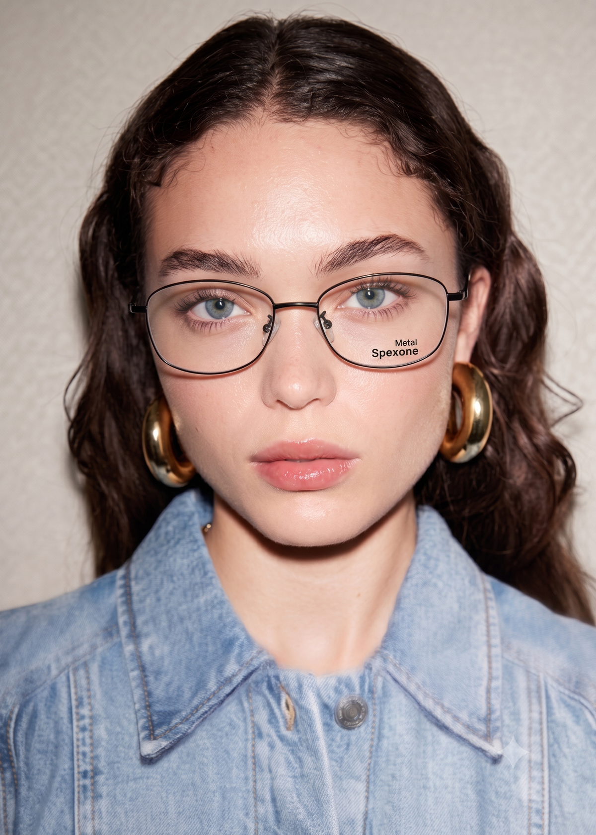Spexone Metal glossy black : premium eyewear for  woman