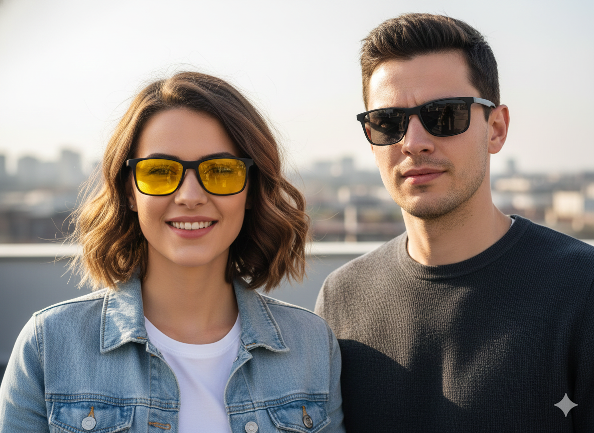 Spexone player SG002 Series: Matte Black Frame with Transparent Lens