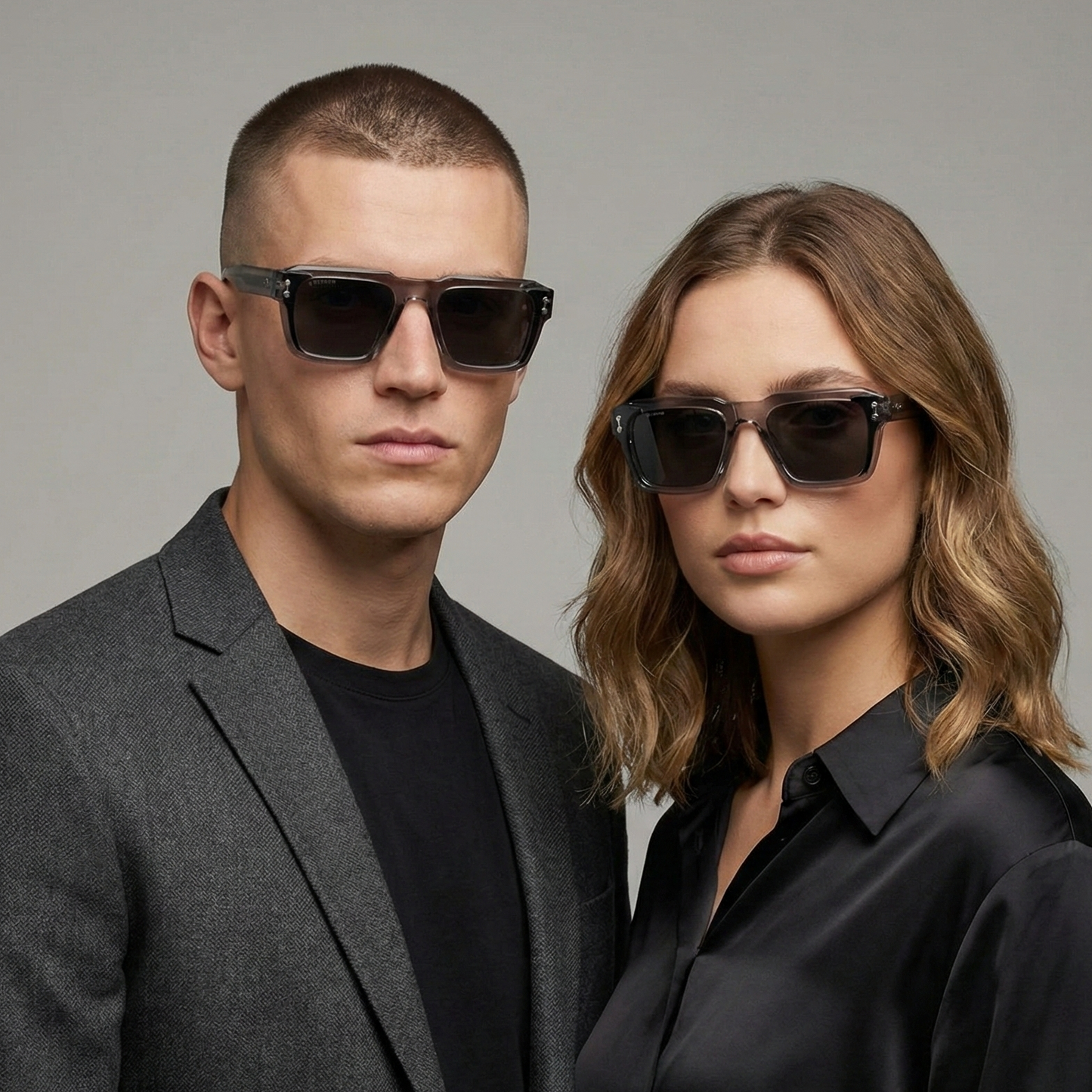 Spexone Specsmith Series: Crystal Grey Frame with dark grey Lens