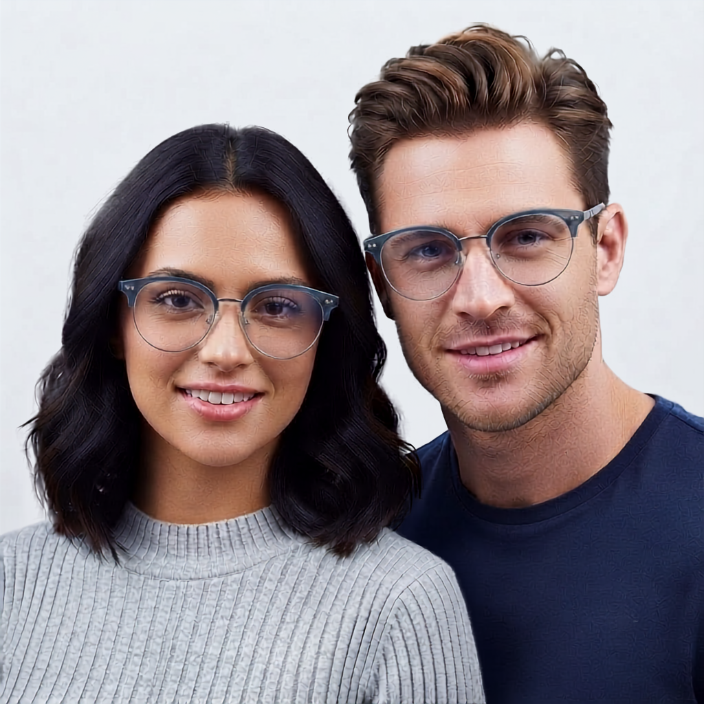 Spexone Iconic translucent blue series:LE71010 premium  Eyewear for man & woman