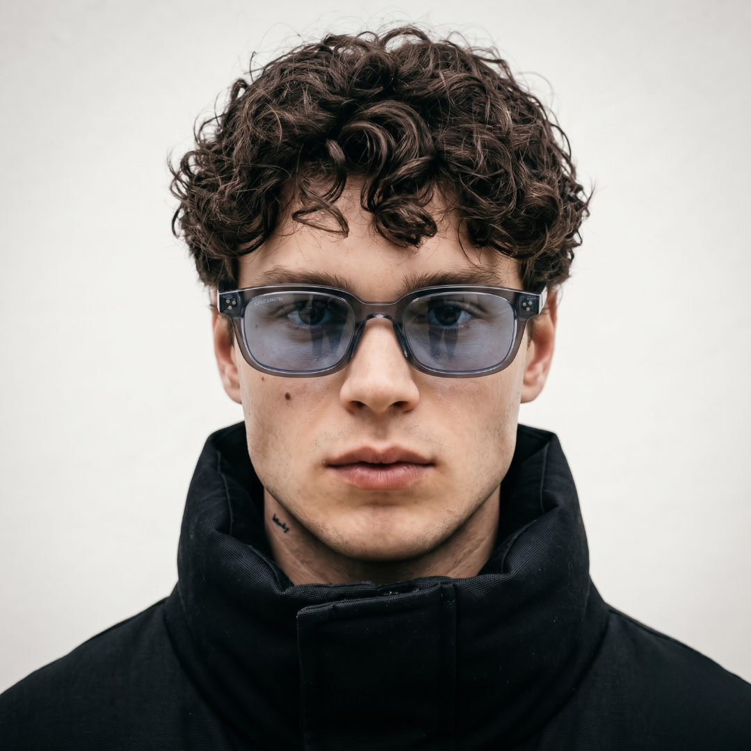 Spexone specsmith Translucent grey recatngular: premium sunglass for man & woman