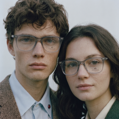 Spexone specsmith Translucent Grey soft square: premium eyewear for man & woman