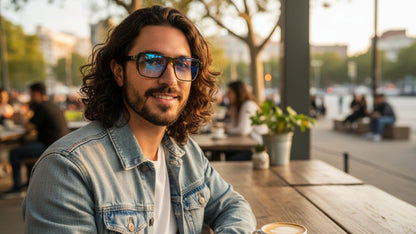 spexone money light blue premium eyewear