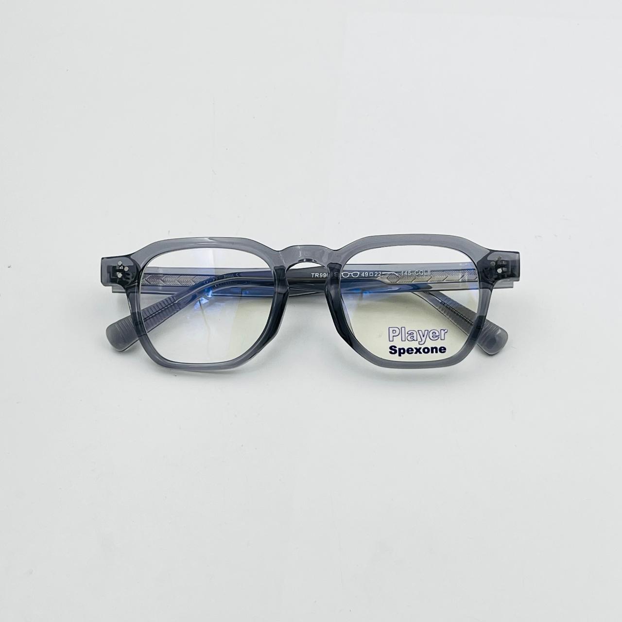 spexone player trasparent grey  premium eyewear